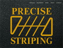 Tablet Screenshot of precisestripingllc.com